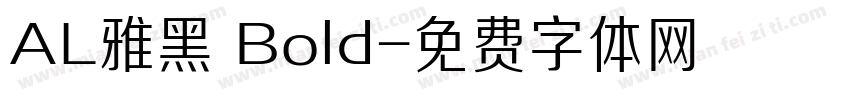AL雅黑 Bold字体转换